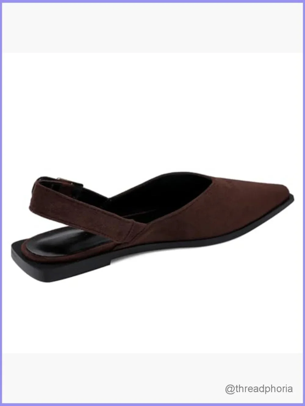 Slingback Flats Pointed Toe Low Heel Buckle Strap Mules Casual Office Dressy